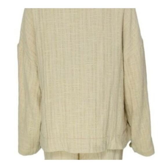 #233 NWT-Free People Suit You Endless Summer Beige Linen Blazer SzSm Ret$128 - Picture 5 of 5